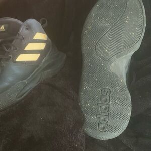Adidas Own The Game Shoes Black Gold Men’s size 9.5